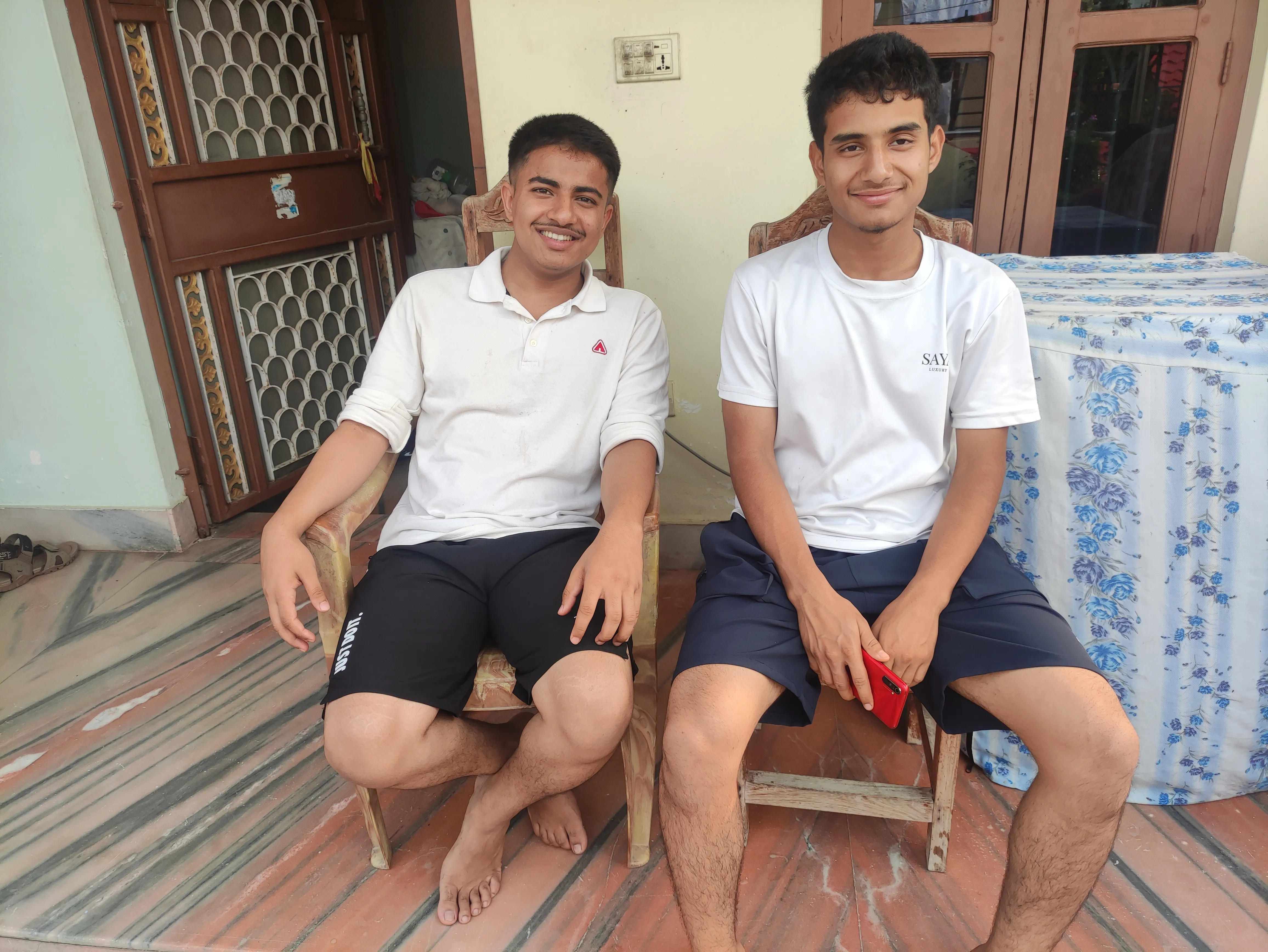 picture of us in tanuj's house